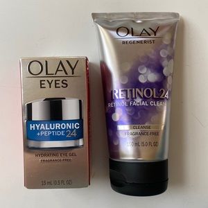 NEW Olay Retinol24 Face Wash AND Eye Gel